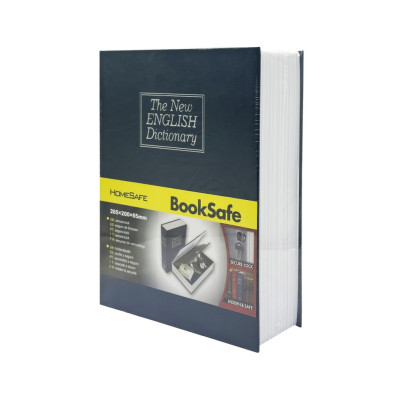 Сейф-книга з ключем для зберігання KBS-803(Blue) велика 265х20х65 см